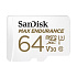 SanDisk Max Endurance/micro SDXC/64GB/100MBps/UHS-I U3/Class 10/+ Adaptér