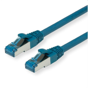 Patchcable Cat6A, S/FTP (PiMF), LSOH - 0,3m, blue