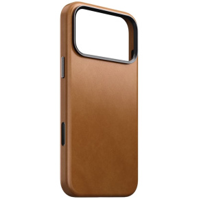 Nomad kryt Traditional Leather Case MagSafe pre iPhone 17 Pro Max - English Tan