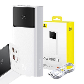 Baseus Power Bank Star-Lord 20000 mAh 65W 2x USB-A/micro USB/USB-C biela Baseus Power Bank Star-Lord 20000 mAh 65W 2x USB-A/micro USB/USB-C biela