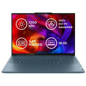 Lenovo Yoga 9 Pro 16IMH9 Ultra9-185H 64GB 1TB-SSD 16"3.2K miniLED AG AIBoost RTX4070-8GB Win11Pro Luna Grey