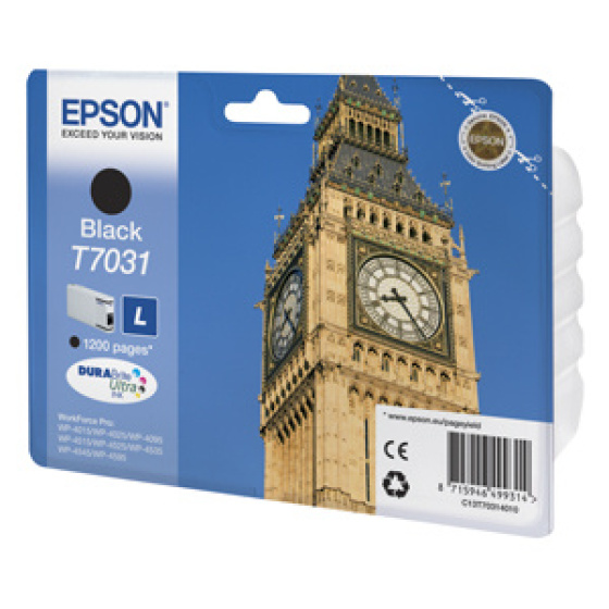 kazeta EPSON WP4000,WP4500 black L 1.200 strán (C13T703140)