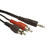 GEMBIRD kábel minijack 3.5mm - 2x RCA M/M 2,5m