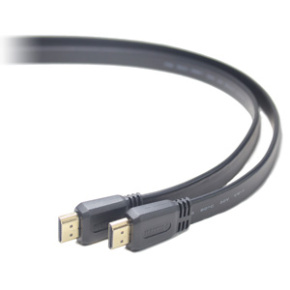 HDMI male-male flat cable, 3 m, black color