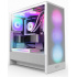 NZXT case H5 Flow RGB / 360 mm RGB core fan / mesh / White