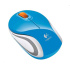 Logitech myš Wireless Mini Mouse M187, optická, 2 tlačítka, modrá,1000dpi