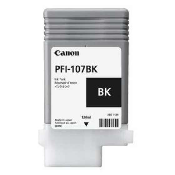 kazeta CANON PFI-107BK black iPF 670/680/685/770/780/785 (130ml) (6705B001)