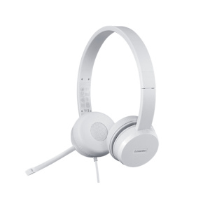 Lenovo 110 Stereo USB Headset White