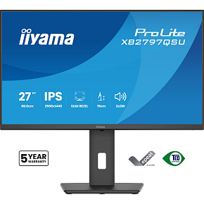 iiyama ProLite/XB2797QSU-B1/27"/IPS/QHD/75Hz/1ms/Čierna/5R