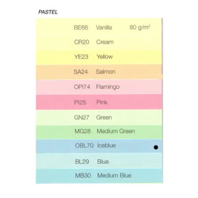 Farebný papier PASTEL A4-80g - OBL70 ľadovo modrá