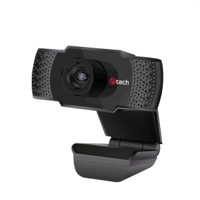 Webcam C-TECH CAM-07HD, 720P, microphone, black