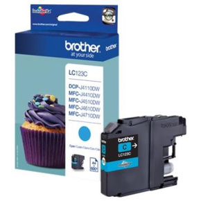 kazeta BROTHER LC-123 Cyan DCP-J4110DW, MFC-J4410DW/J4510DW/J4610DW/J4710DW (600 str.)