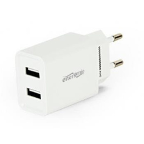 2-port universal USB charger, 2.1 A, white