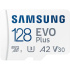 Samsung EVO Plus microSDXC 128GB, 130MB/s, UHS-I U1, Class 10, +adaptér