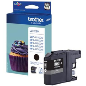 kazeta BROTHER LC-123 Black DCP-J4110DW, MFC-J4410DW/J4510DW/J4610DW/J4710DW (600 str.)