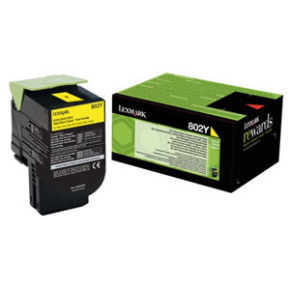 Toner Lexmark CX310/CX410/CX510 802Y YELLOW 1K (80C20Y0)