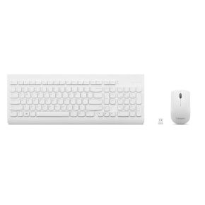 Lenovo 510 Wireless Combo Keyboard & Mouse (White) - US English