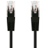 Cable C-TECH patchcord Cat5e, UTP, black, 0.25m