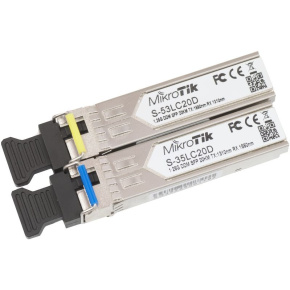 MIKROTIK SFP modul SM WDM  1310/1550nm sada 2ks  (20km)