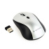 Mouse GEMBIRD MUSW-4B-02-BS, black-silver, wireless, USB nano receiver