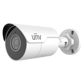 UNIVIEW IP kamera 3840x2160 (4K UHD), až 30 sn/s, H.265, obj. 2,8 mm (112,9°), PoE, Mic., IR 50m, WDR 120dB, ROI, koridor formát, 