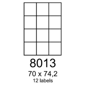 etikety RAYFILM 70x74,2 univerzálne biele R01008013F (1.000 list./A4)