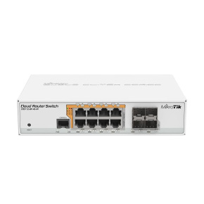 MIKROTIK RouterBOARD Cloud Router Switch CRS112-8P-4S-IN + L5 (400MHz; 128MB RAM; 8x GLAN POE;  4x SFP)