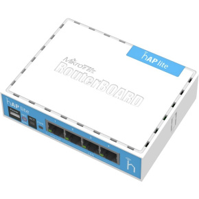 MIKROTIK RouterBOARD hAP  941-2nD + L4 (650MHz; 32MB RAM, 4xLAN switch, 1x 2,4GHz plastic case, zdroj)