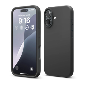 Elago kryt Silicone Case pre iPhone 16 - Black