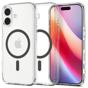 Spigen kryt Ultra Hybrid Magsafe pre iPhone 17 - Clear Graphite