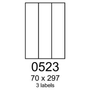 etikety RAYFILM 70x297 červené flourescentné laser R01320523A (100 list./A4)