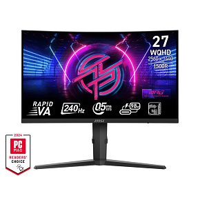 MSI MPG/275CQRXF/27"/VA/QHD/240Hz/0,5ms/Čierna/3R MSI MPG/275CQRXF/27"/VA/QHD/240Hz/0,5ms/Čierna/3R