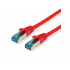 Patchcable Cat6A, S/FTP (PiMF), LSOH - 0,15m, red