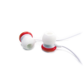 In-earphones, candy red
