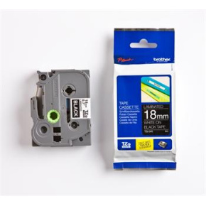 páska BROTHER TZ345 biele písmo, čierna páska Tape (18mm) (TZE345)