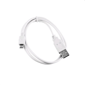 Cable C-TECH USB 2.0 AM/Micro, 2m, white