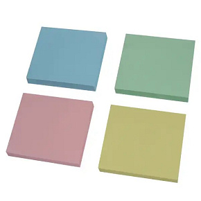 Bloček samolepiaci 75x75 AURO, modrý, 100 l.