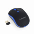 Mouse GEMBIRD MUSW-4B-03-B, black-blue, wireless, USB nano receiver