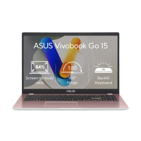 ASUS Vivobook Go 15/N4500/4GB/128GB EMMC/UHD Xe/15,6" FHD/Win11Home S/Pink