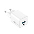 nabíjačka Forever TC-08-20AC, GaN PD QC charger, 1x USB-C 1x USB, 20W, biela