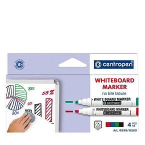 Značkovač WHITEBOARD MARKER CENTROPEN 8569/4 farby Značkovač WHITEBOARD MARKER CENTROPEN 8569/4 farby