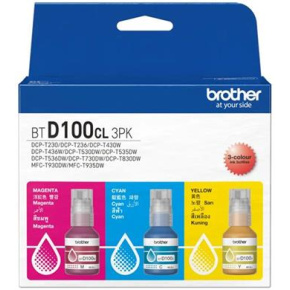 atramentová náplň BROTHER BT-D100 C/M/Y Pack DCP-T230/T430/T530/T730, MFC-T930 (3x 5000 str.)