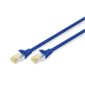 DIGITUS patchcable Cat6A, S/FTP (PiMF), LSOH - 3m, blue