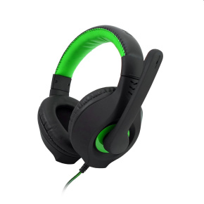 Gaming headphones C-TECH Nemesis V2 (GHS-14G), casual gaming, black-green