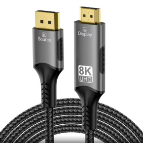 OEM DisplayPort 1.4 to HDMI2.1 cable for 8K@60Hz,4K@144Hz, 2m