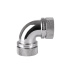 Thermaltake Fitting Pacific PETG Tube 90-Degree dual compression 16mm OD - Chrome
