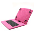 C-TECH PROTECT universal case with keyboard for 9.7"-10.1" tablets, FlexGrip, NUTKC-04, pink