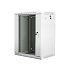 Nástenný rack 19'' 15U 600X450mm sivý flat pack