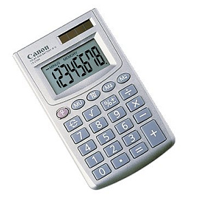 vrecková kalkulačka CANON LS-270H, 8 miest, solárne napájanie + batérie