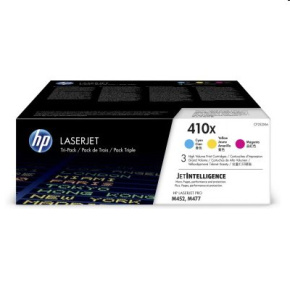 HP 410X, CMY tri pack toner pre HP LaserJet M377dw, M452dn/nw, M477fdn/fdw/fnw, 3x 5000 strán